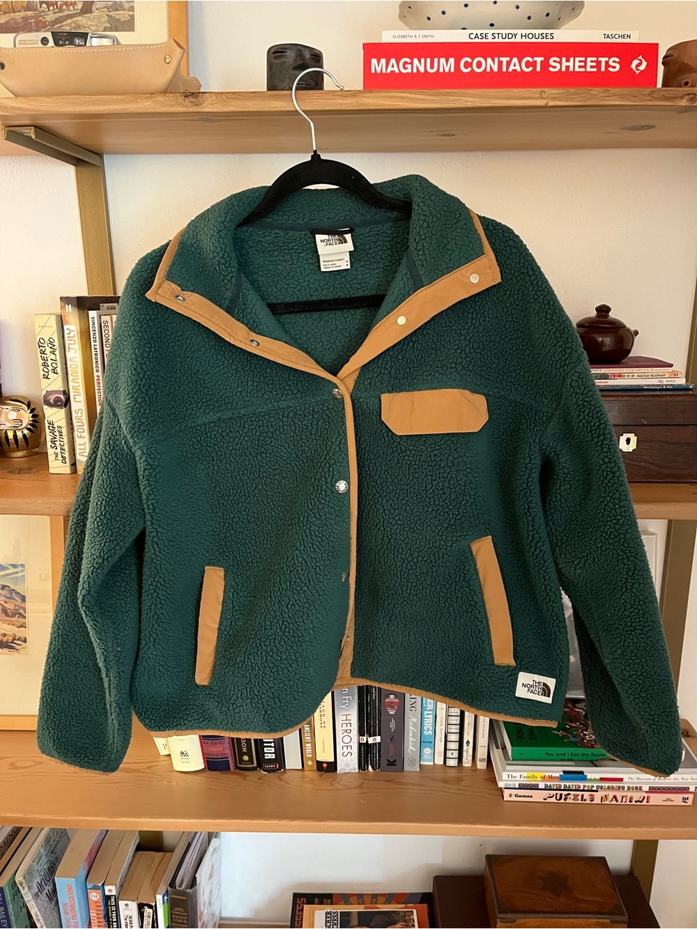 The North Face Women's Cragmont Fleece Jacket Green & Brown Medium